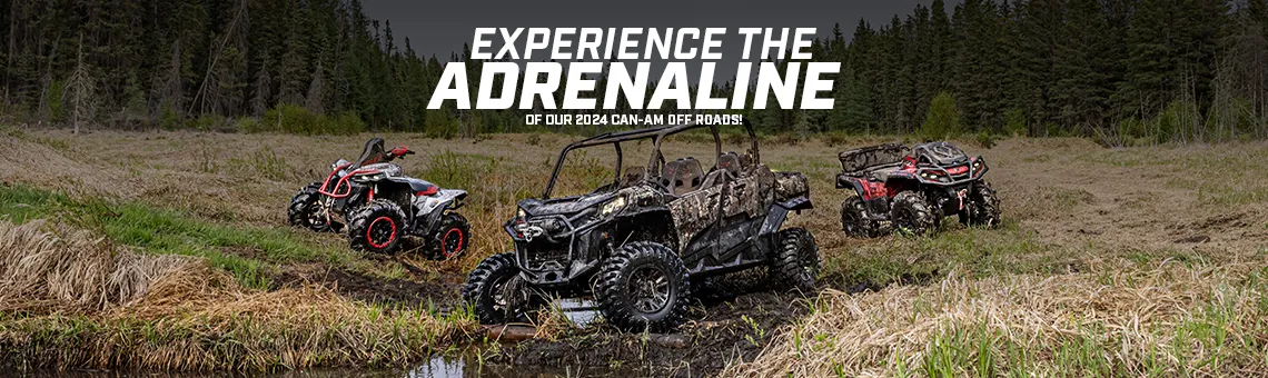 Experience the adrenaline of our 2024 Can-Am Off Roads!